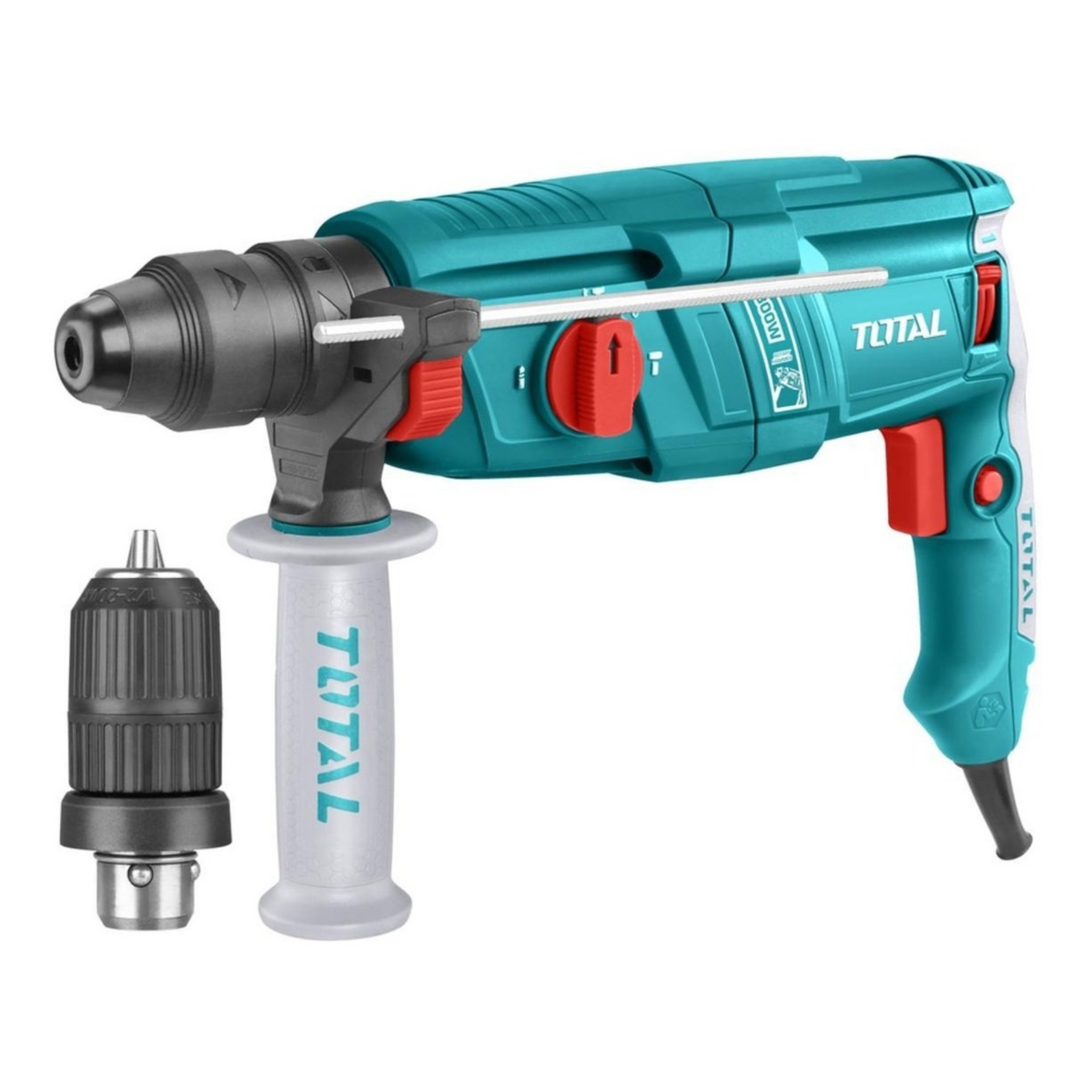 Ripley ROTOMARTILLO INDUSTRIAL SDS PLUS 800W CON ADAPTADOR TOTAL