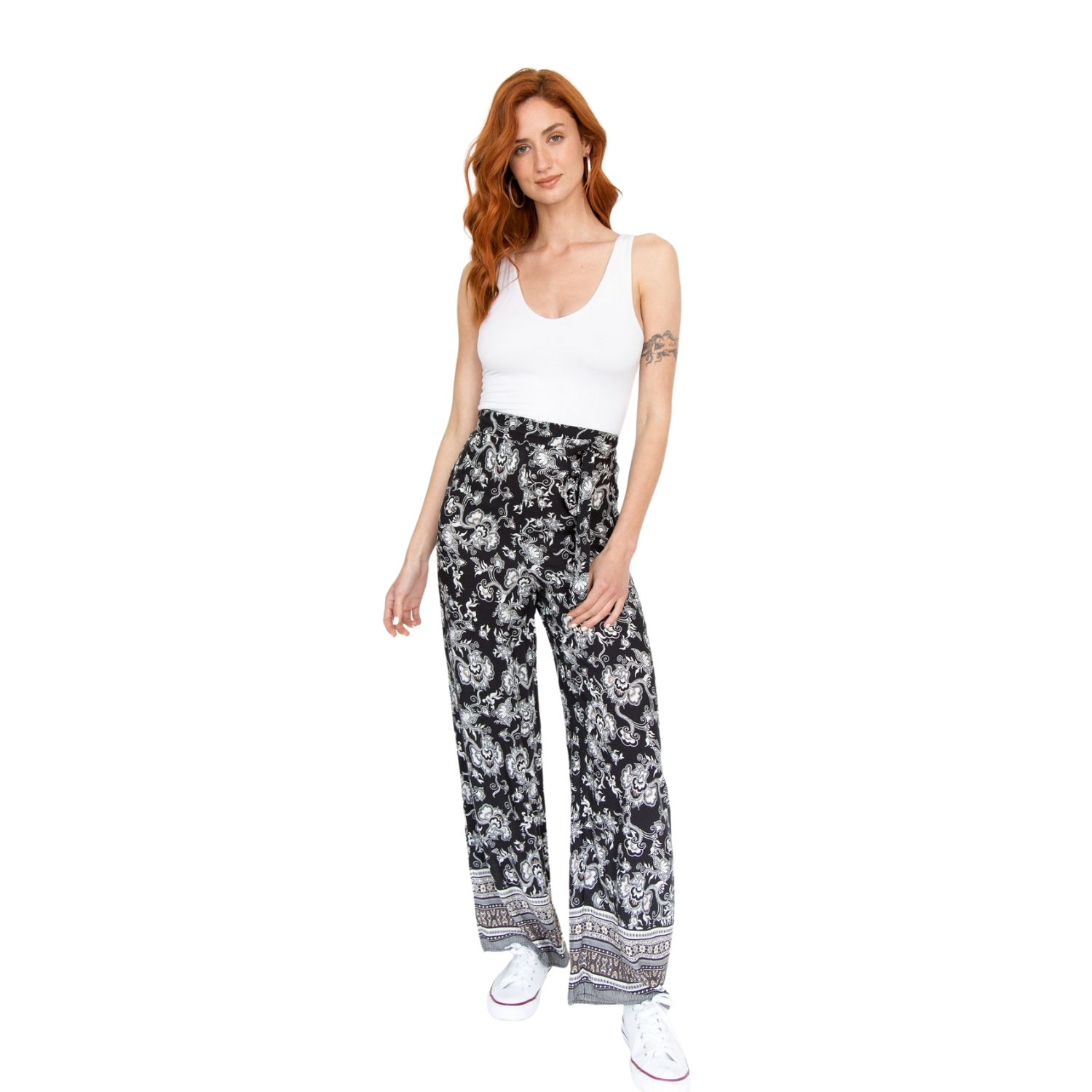 Ripley - PANTALÓN ESTAMPADO FLORES GANTE