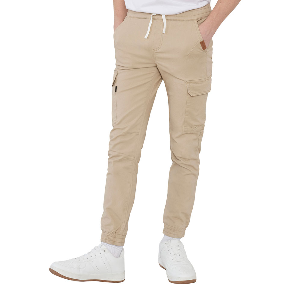 Pantaloni Cargo Jogger Bambini CAMLAKEE - Con Elastico In Vita, Traspiranti, Taglia 11-12 Anni, Colore Cachi - Foto 9