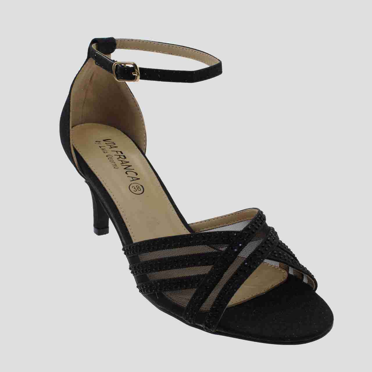 Ripley - SANDALIA FIESTA NEGRO VÍA FRANCA ART. 5G8239NEGRO