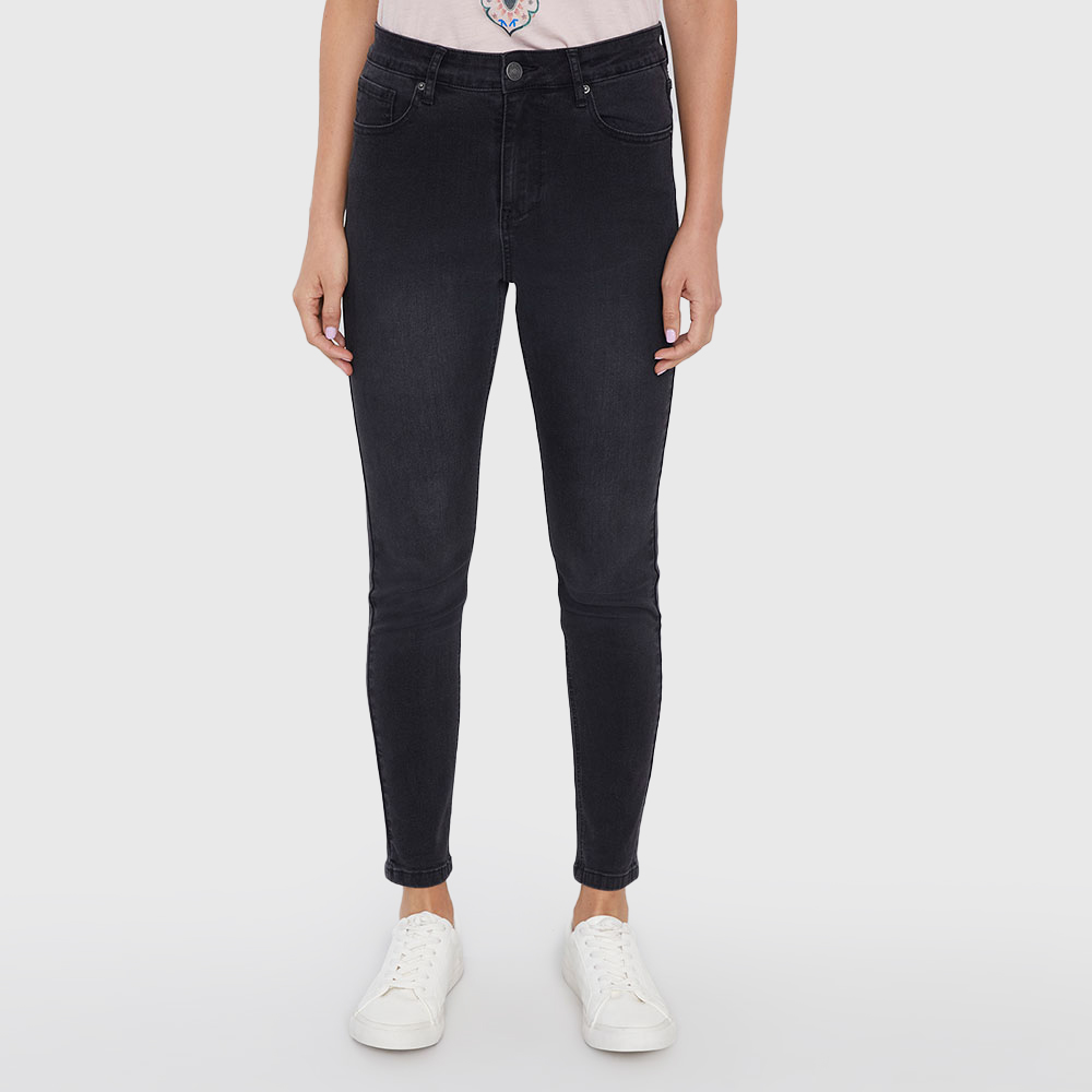 Jeans Skinny Tiro Alto con Destrucciones | Cuidado con el Perro
