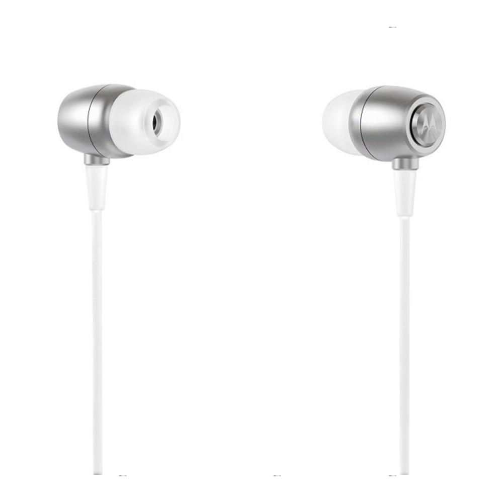 Ripley - AUDIFONOS MOTOROLA EARBUDS METAL MANOS LIBRE SILVER
