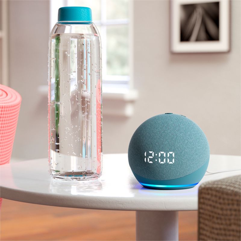 Ripley - AMAZON ECHO DOT 4 CON RELOJ - AZUL
