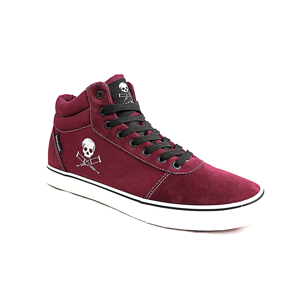 Ripley - ZAPATILLAS HOMBRE JACKASS CRAZY ACTION CAÃ¿A ALTA SPL VULCANIZADAS  BURDEO-BLANCO