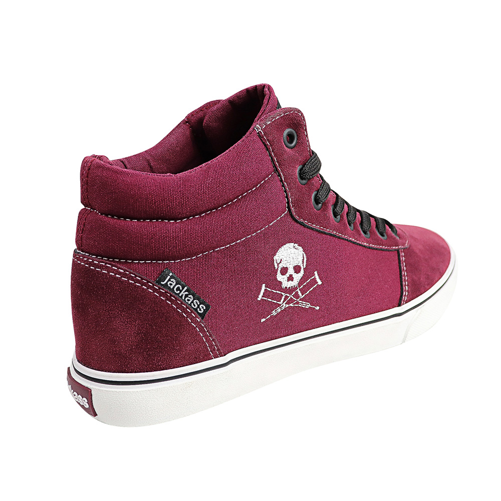 Ripley - ZAPATILLAS HOMBRE JACKASS CRAZY ACTION CAÃ¿A ALTA SPL VULCANIZADAS  BURDEO-BLANCO