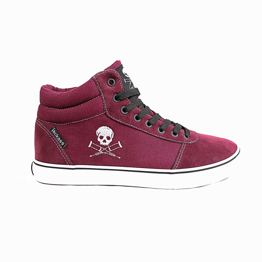 Ripley - ZAPATILLAS HOMBRE JACKASS CRAZY ACTION CAÃ¿A ALTA SPL VULCANIZADAS  BURDEO-BLANCO