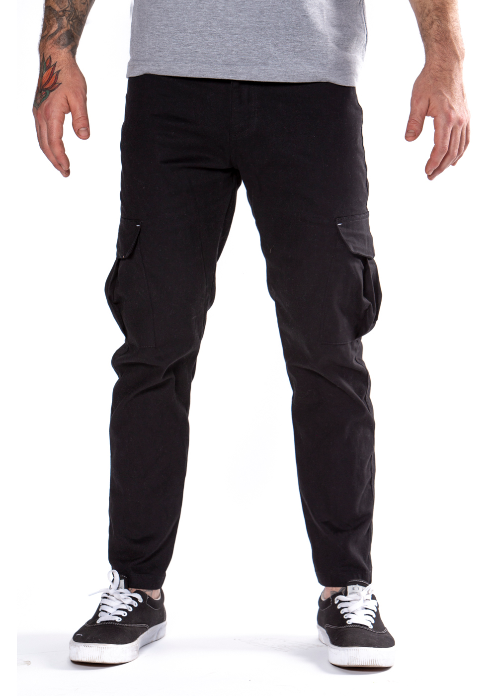 Pantalones Cargo negros para hombre, pantalones bombachos de Hip Hop,  holgados, con bolsillos, cinta, ropa de calle juvenil|Pantalones  informales| - AliExpress