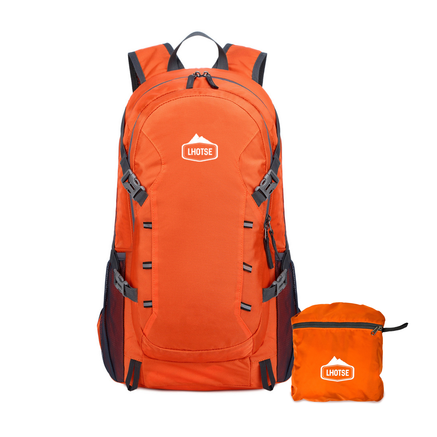 Ripley - MOCHILA OUTDOOR LHOTSE PLEGABLE 25LT NARANJA