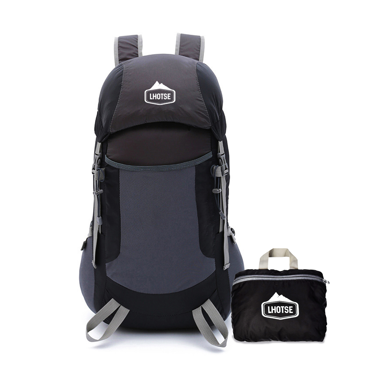 Ripley - MOCHILA TREKKING LHOTSE PLEGABLE 35LT NEGRA