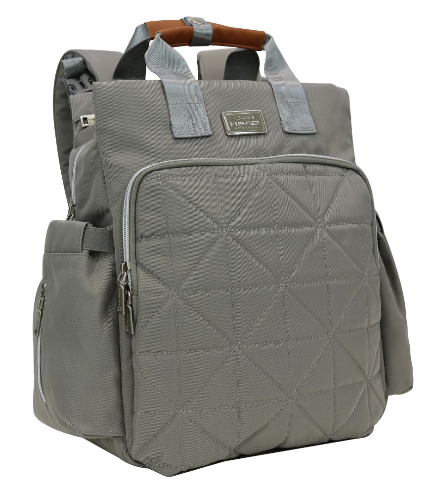 Ripley - MOCHILA PAÑALERA MATERNAL BLOOM NEW GRIS HEAD