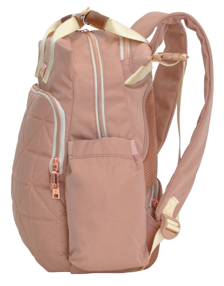 Ripley - MOCHILA PAÑALERA MATERNAL BLOOM NEW ROSADO HEAD