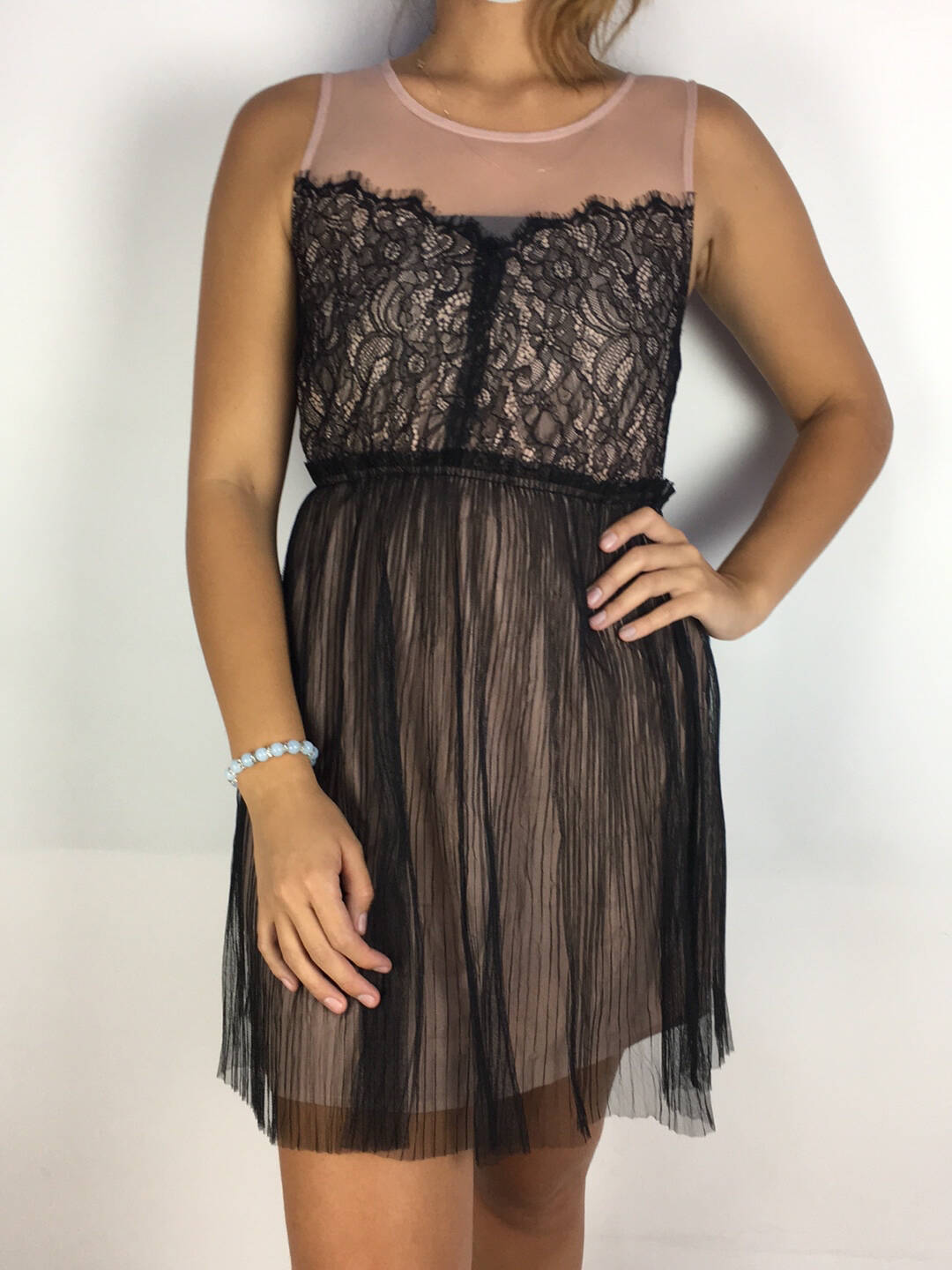 Ripley - VESTIDO FOREVER 21 S NEGRO FLORES