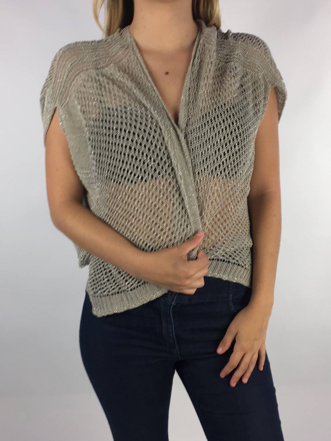 Ripley - CHALECO UNITED COLORS OF BENETTON S BEIGE BRILLANTE