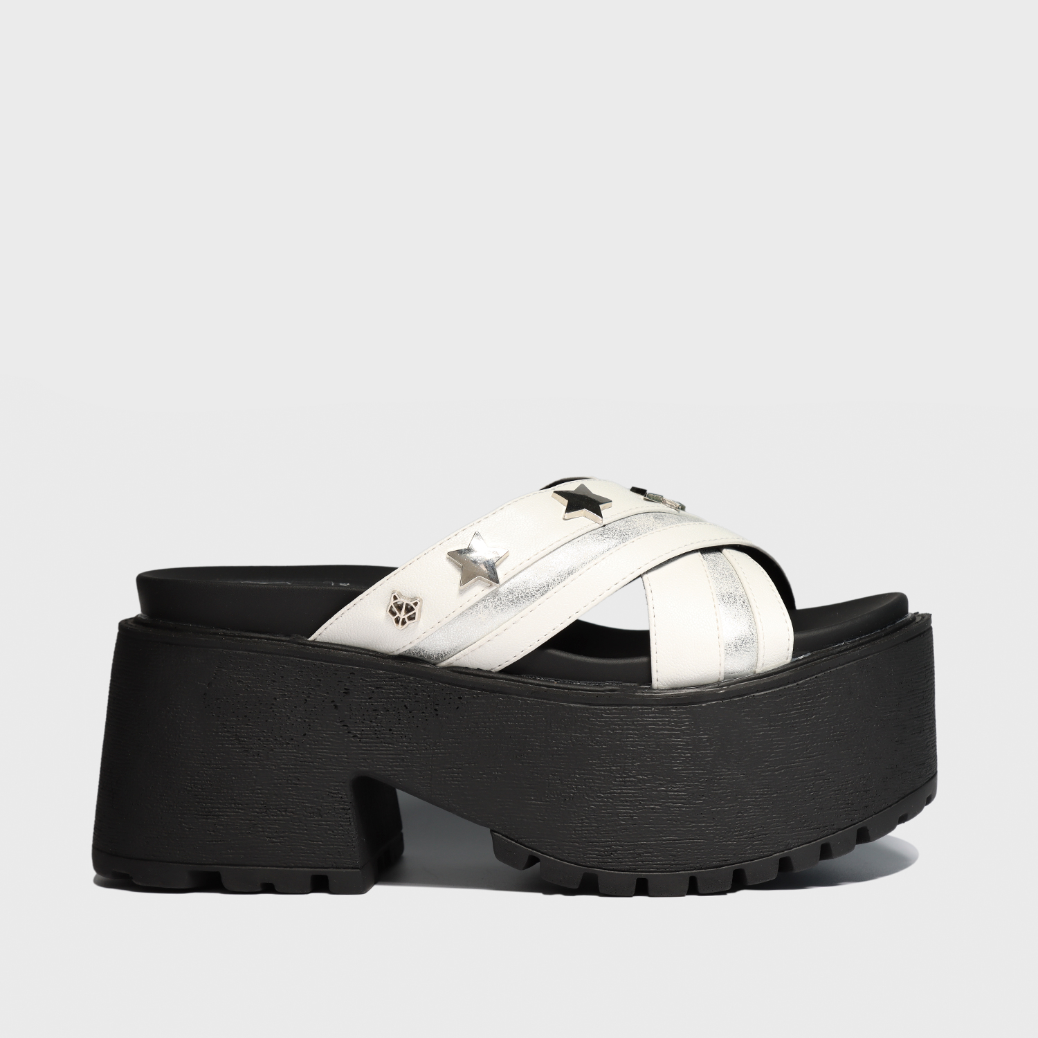 Ripley - SANDALIA PLATAFORMA BLANCA 15677