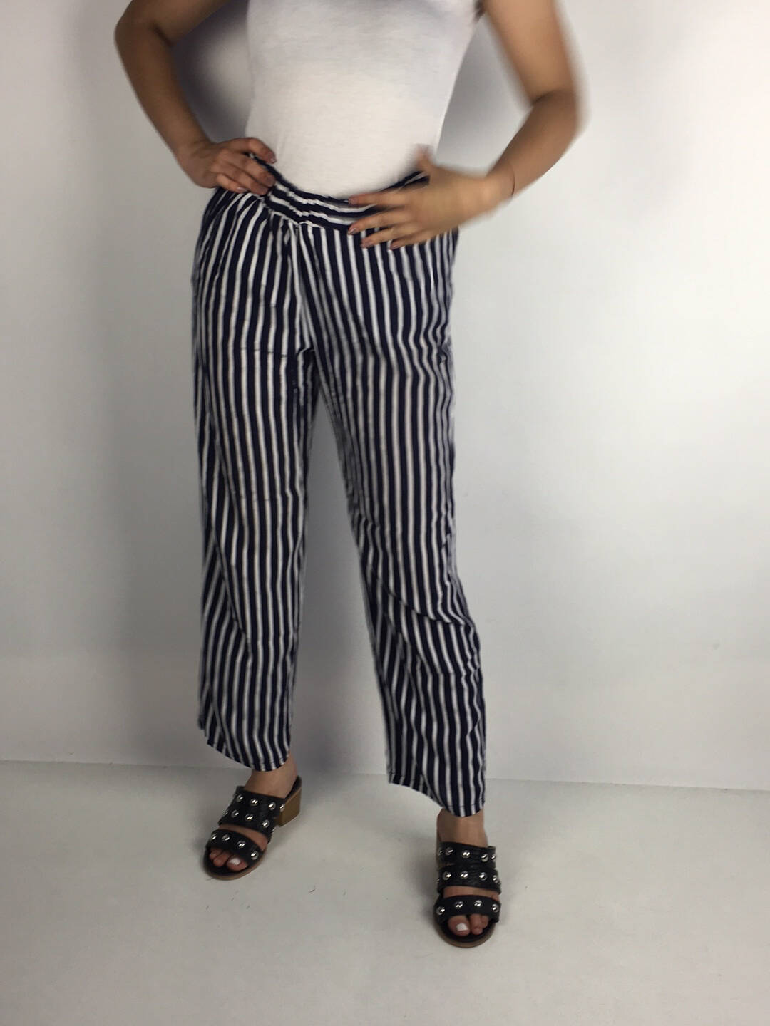 Pantalon rayas mujer jeans | Ripley.cl