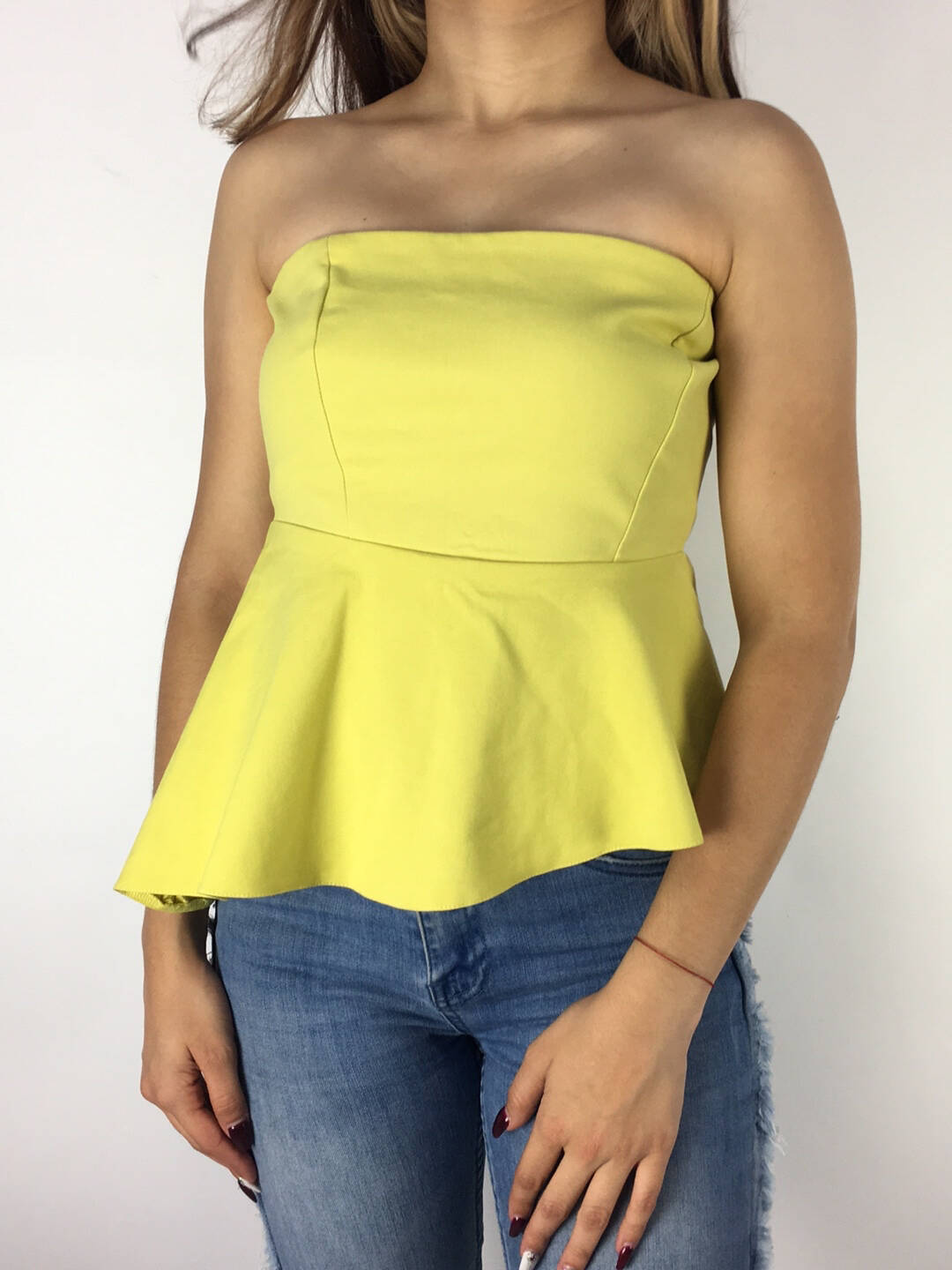 Ripley - BLUSA ZARA S AMARILLO