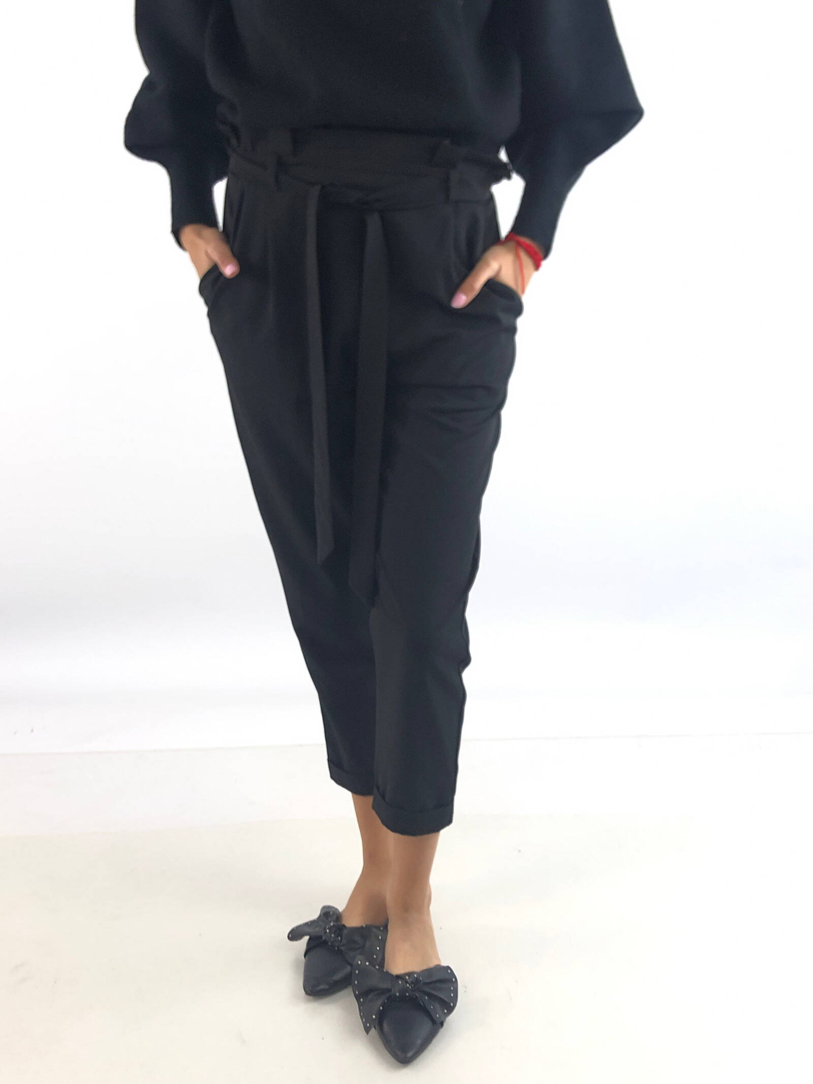 Pantalón Mujer – Pull \u0026 Bear a Cuadros en Gris de Segunda Mano – Ropasion