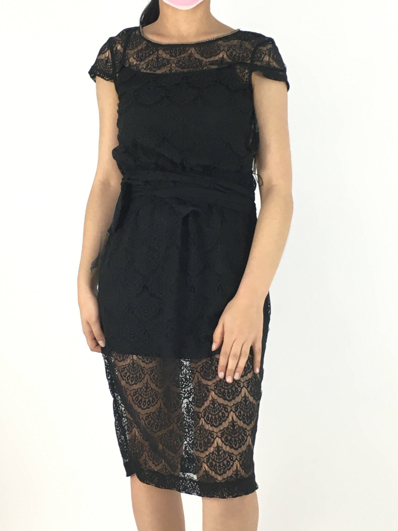 Ripley - VESTIDO JESSICA SIMPSON 4 NEGRO FLORES