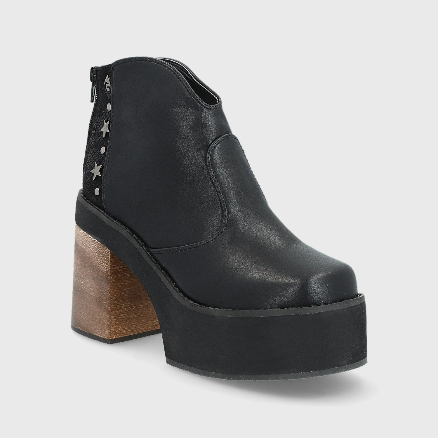 Ripley - BOTÍN PLATAFORMA NEGRO 25651