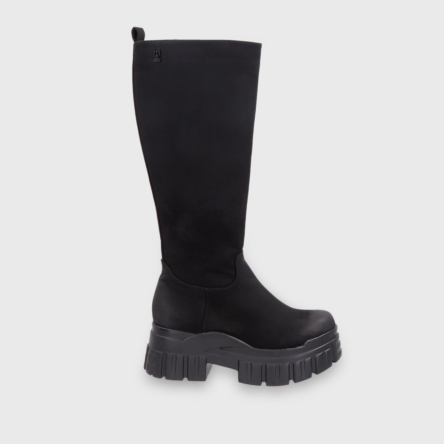 Ripley - BOTA PLATAFORMA NEGRA 25661