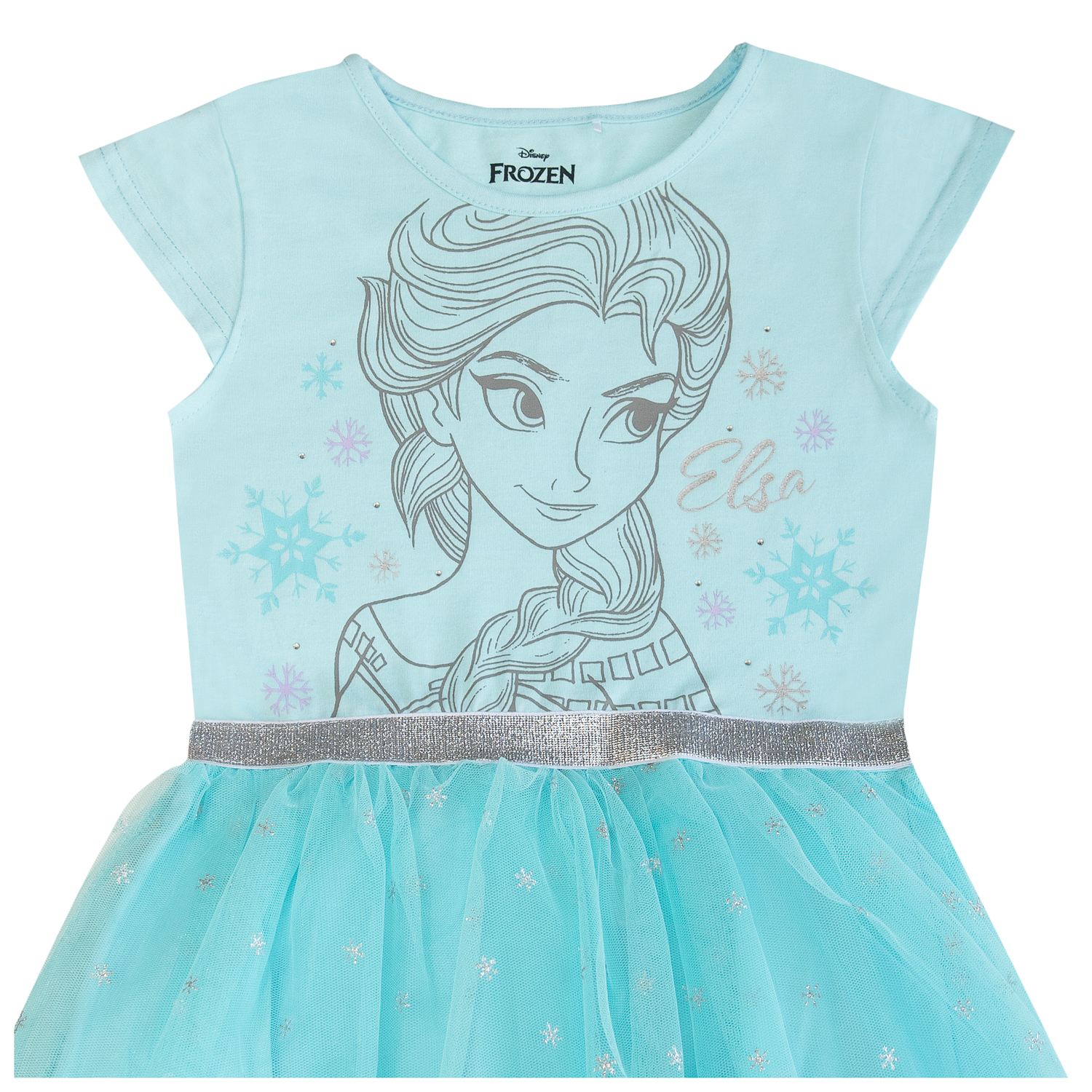 Disney FROZEN DIE EISKÖNIGIN MIT RÜSCHEN ELSA ANNA FROZEN Costume Da Bagno Blau Frr81t001 K11 - Foto 1