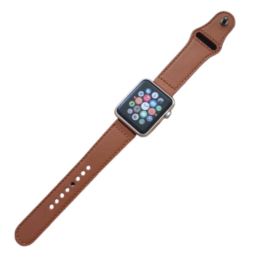 Ripley - CORREA COMPATIBLE C/ APPLE WATCH CUERO 38/40MM CAFE