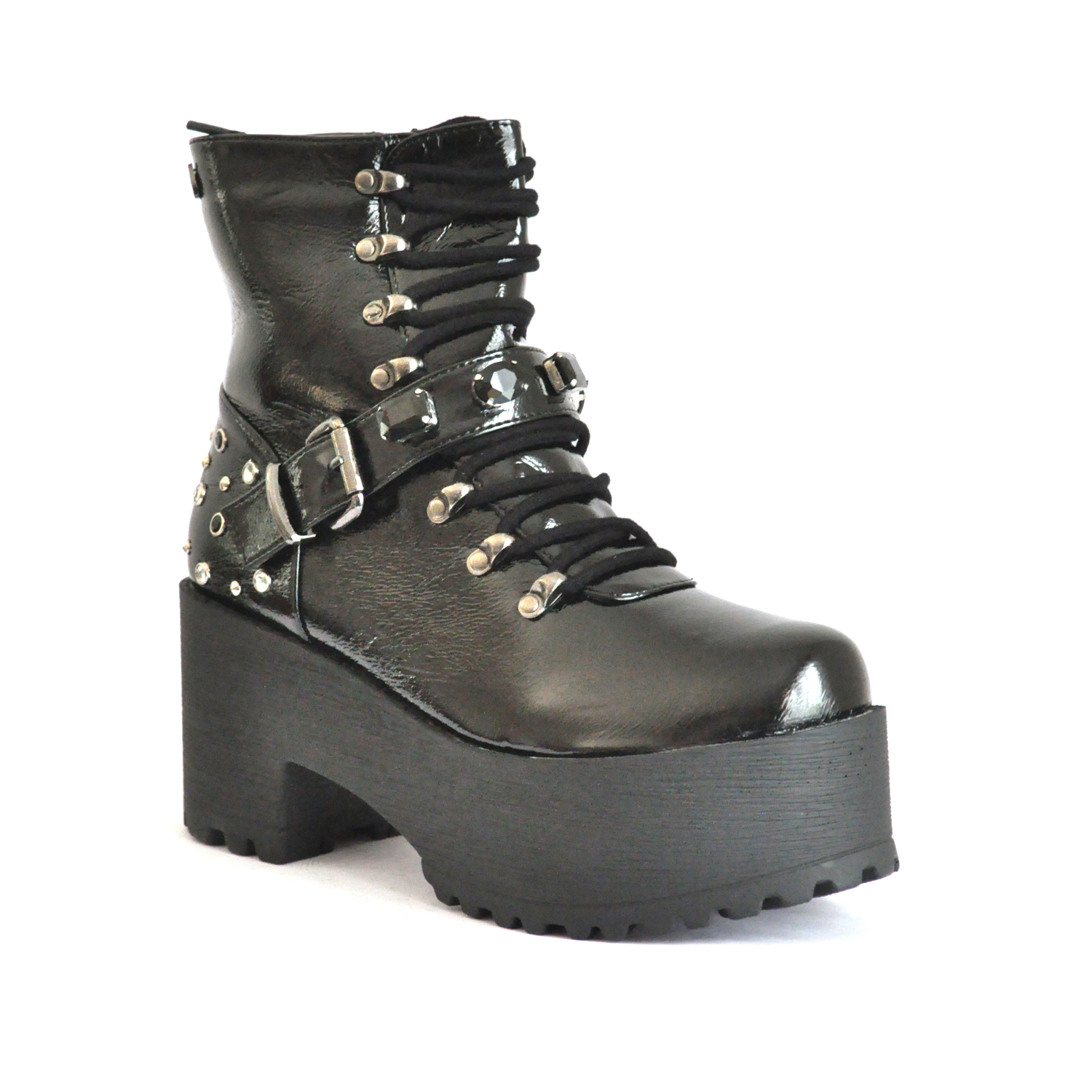 Ripley - BOTIN PLATAFORMA NEGRO C5524