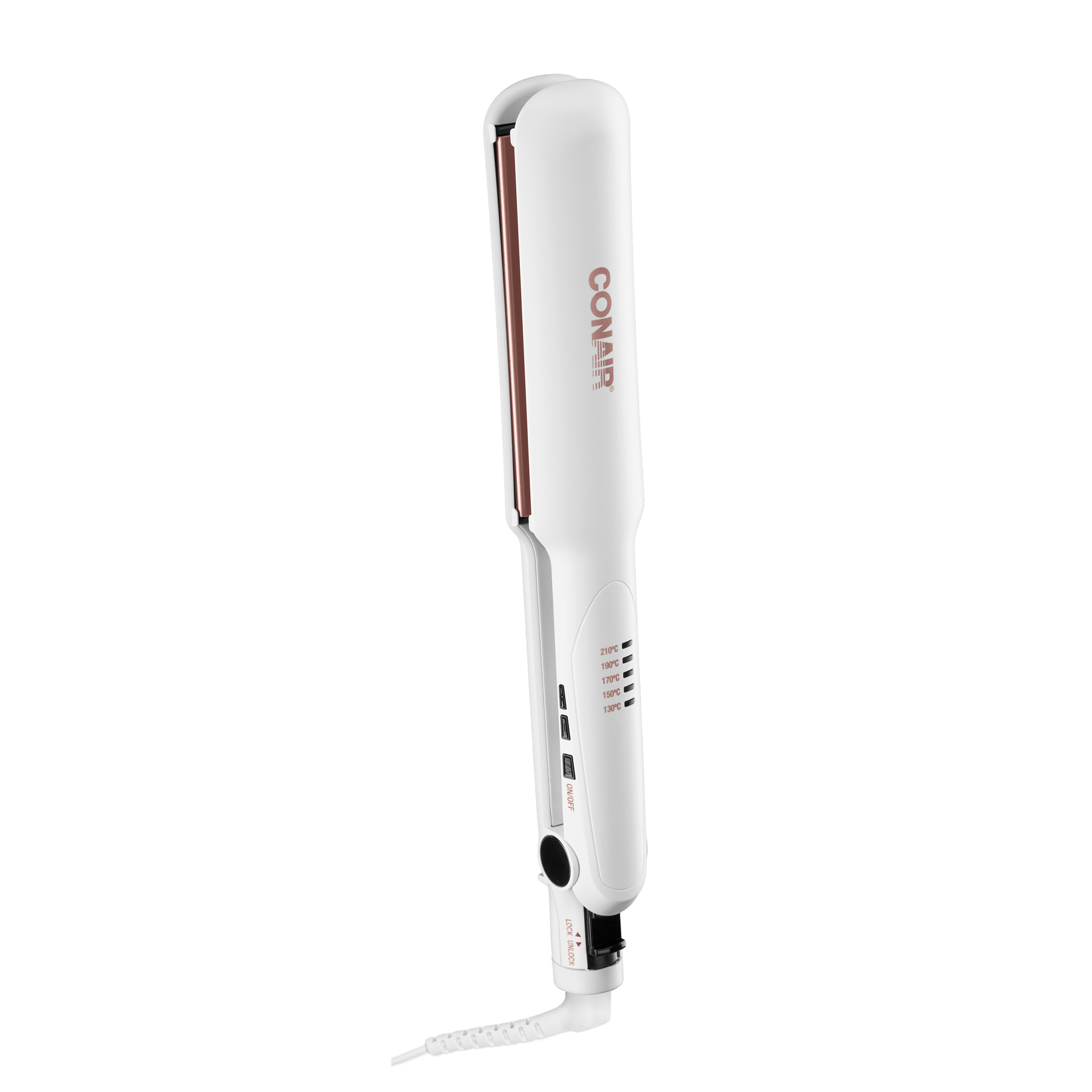 Ripley - ALISADORA PLACAS ANCHAS 2 EN 1 DOBLE CERÁMICA CONAIR BLANCO