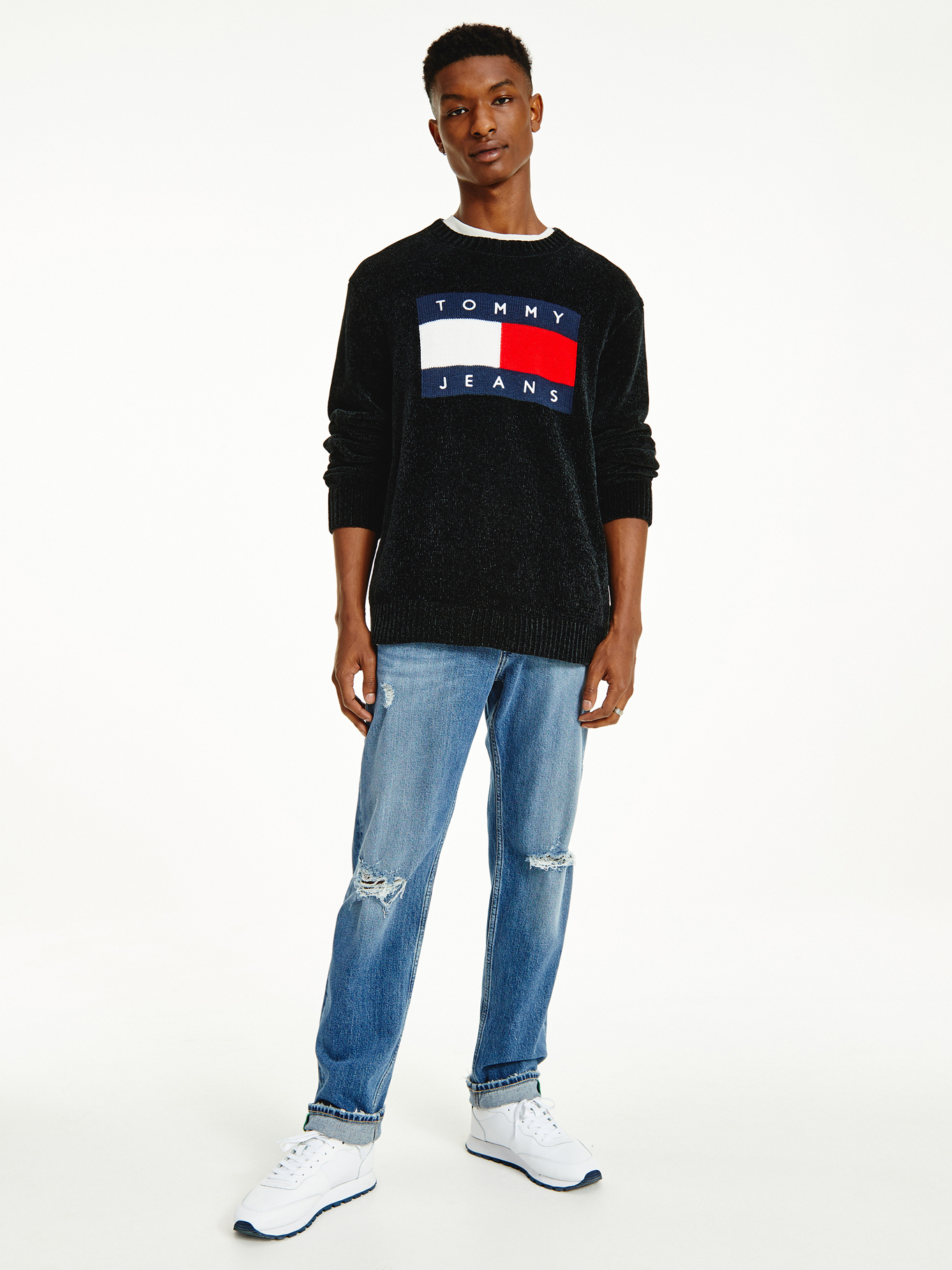 Sweater Cuello Redondo Multicolor Tommy Hilfiger - Compra Ahora | Dafiti  Chile