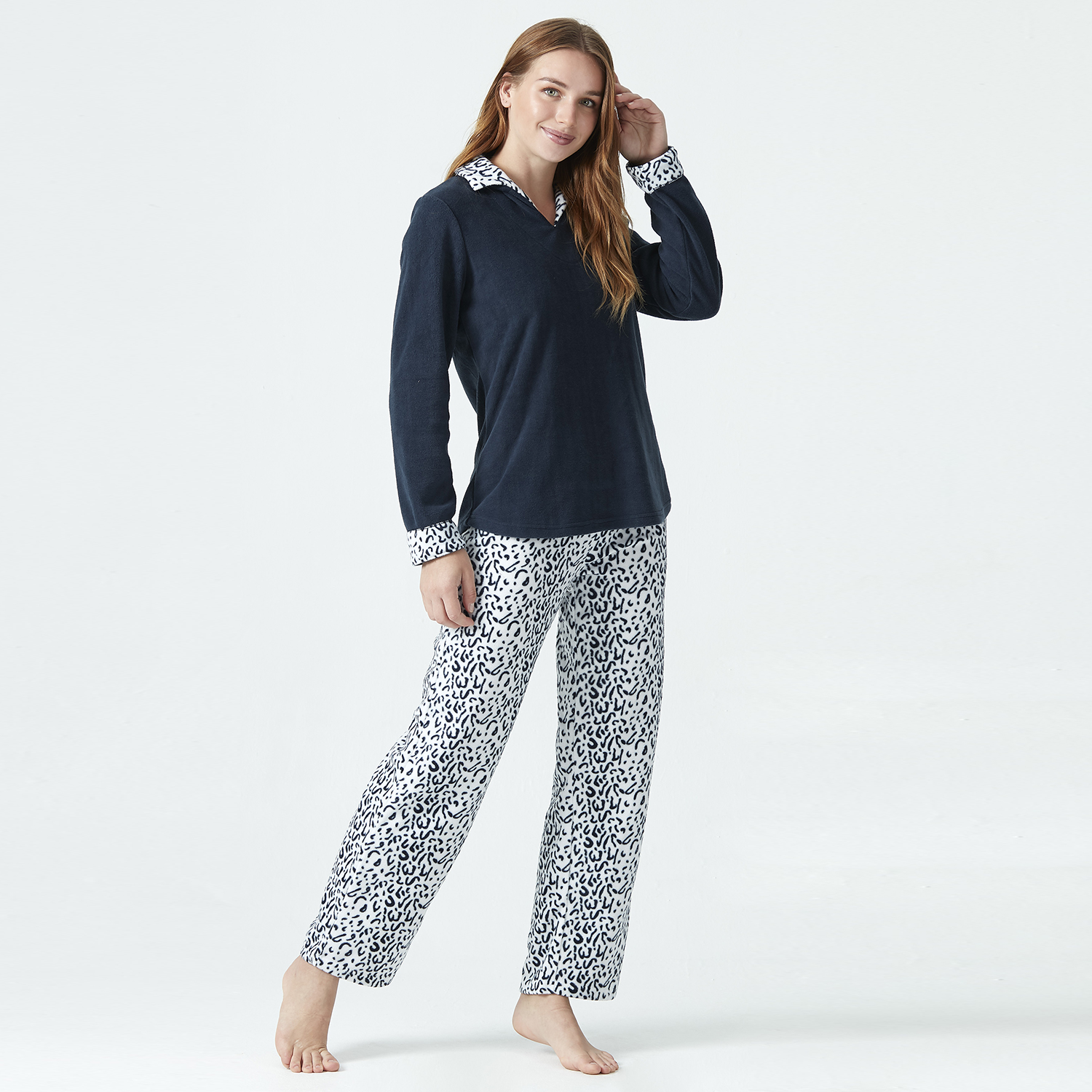 Ripley - PIJAMA MUJER POLAR KAYSER 60.1371M-AZU | KAYSER