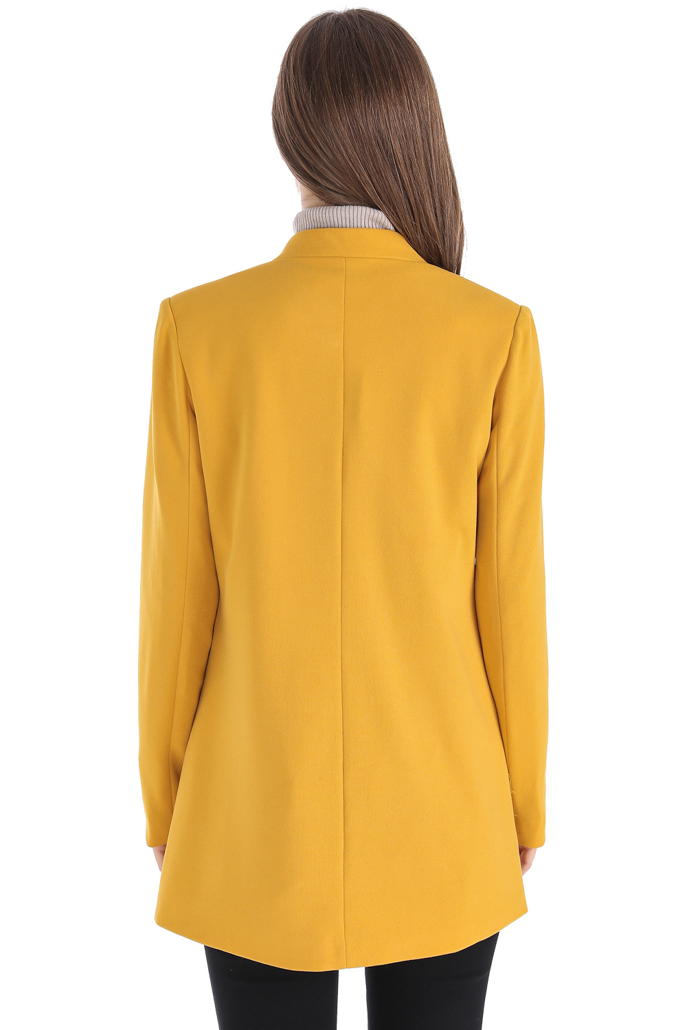 Ripley - BLAZER LARGO AMARILLO NICOPOLY