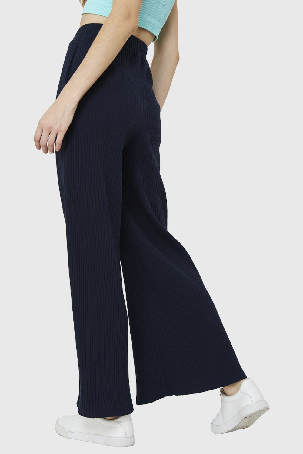 Pantalon palazzo - Lyocel azul — BAS | Basic \u0026 Simple