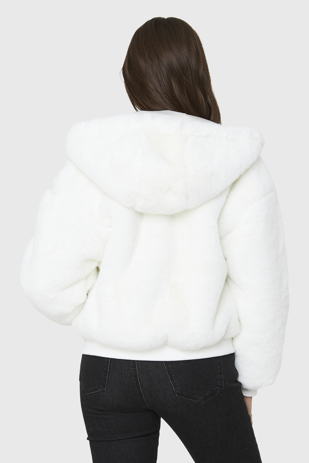 Ripley - CHAQUETA PELO GORRO BLANCO NICOPOLY