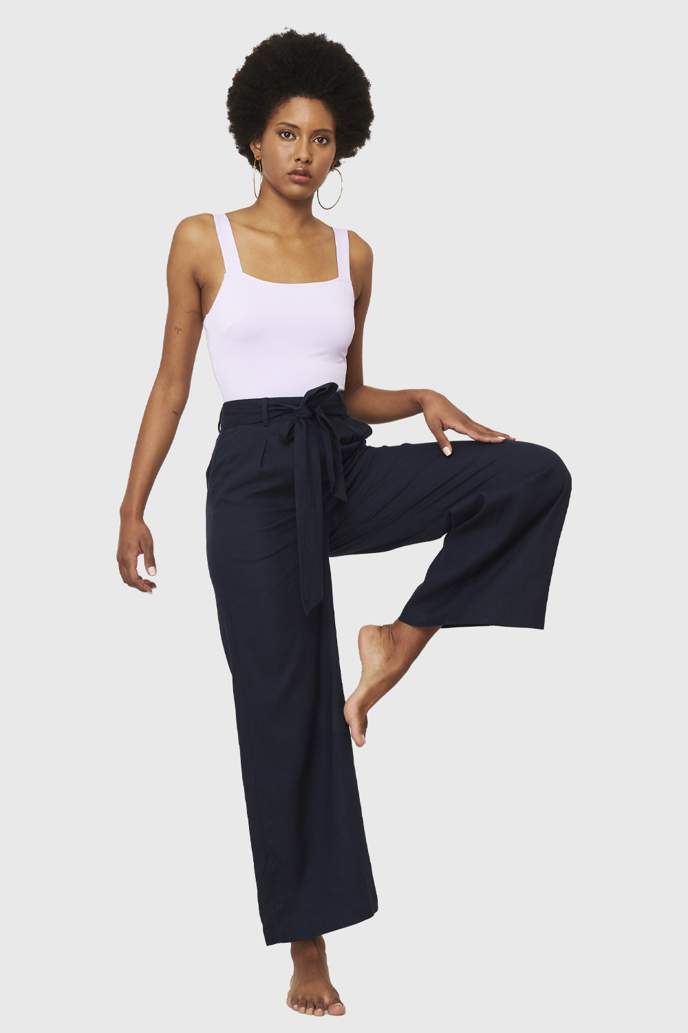 Ripley - PANTALÓN PALAZZO BOLSILLOS AZUL MARINO NICOPOLY