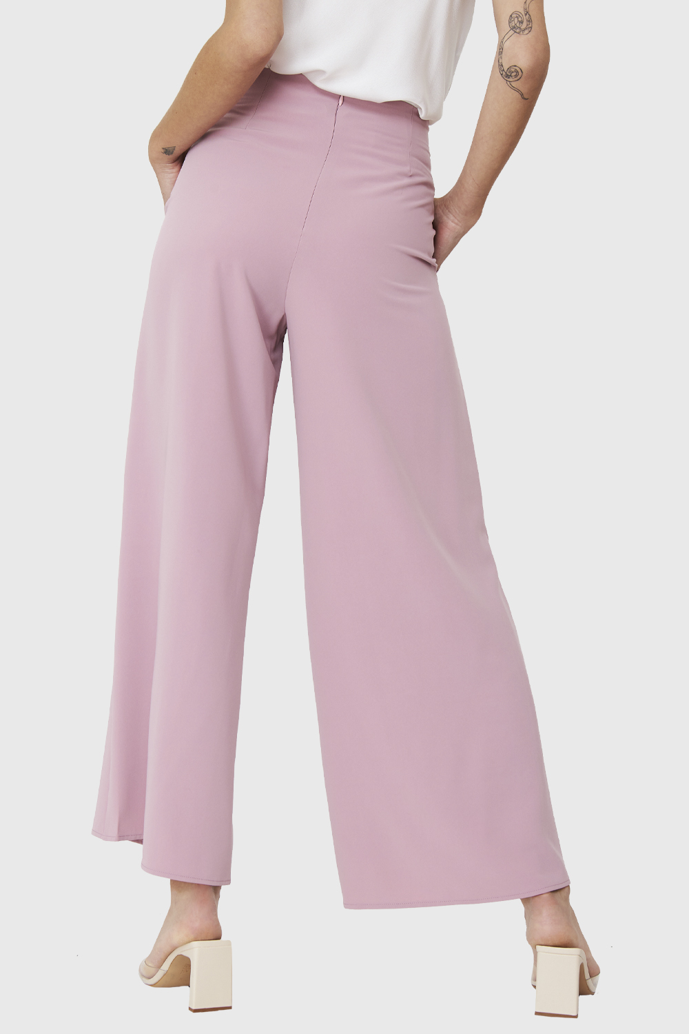 Ripley - PANTALÓN PALAZZO ROSADO NICOPOLY