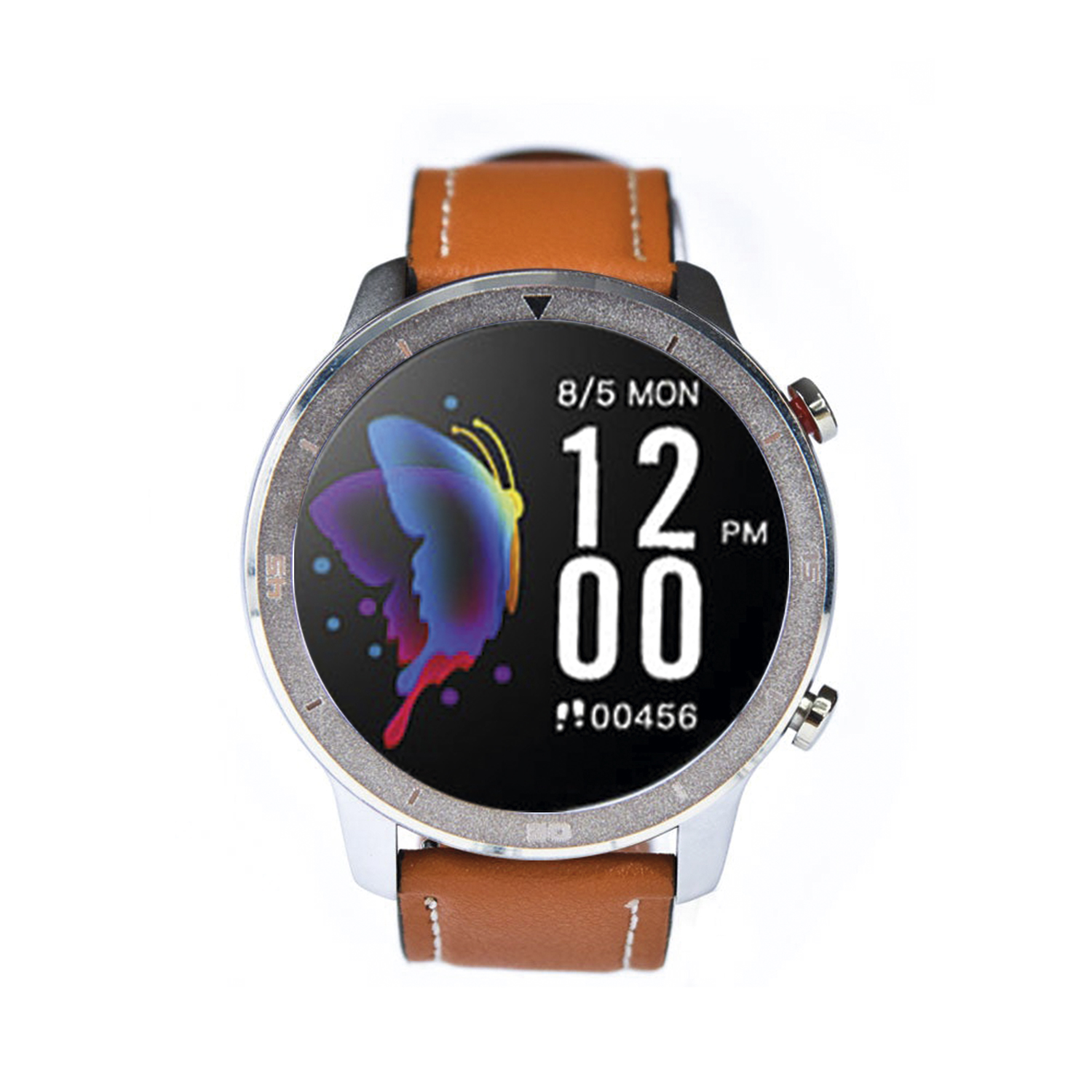 Ripley - RELOJ SMARTWATCH LHOTSE RD7 PLATEADO CUERO CAFÉ CLARO