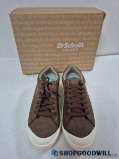 Dr. Scholl's Time Off Dark Brown Sneakers Women's Size 6.5M