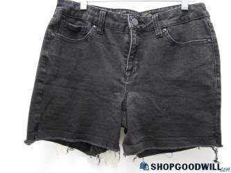 EUC SEVEN7 Black Stretch Cut Off Shorts Women's Size 6