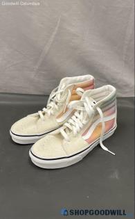 Vans Off The Wall Sneakers White Womens Athletic Shoes - US 6.5