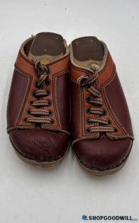 Bastad Toffeln Brown Clog Casual Shoe Women 4
