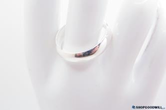 2.9g 925 Sterling Silver K.lili 707 Trademark Concave Ring Size 10.5