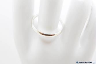 Delicate 1.2g 925 Sterling Silver K.lili 707 Trademarked Concave Ring Size 12