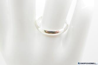 1.3g 925 Sterling Silver K.lili 707 Trademark Concave Ring Size 7