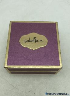 Isabella M. Sterling Silver Letter M Cubic Zirconia Necklace 2.6g IOB