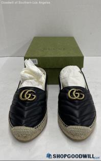Gucci Black Slip-On Espadrilles Women 39.5