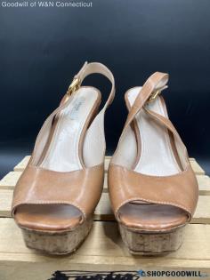 Authentic Prada Pump Women Brown Heels - US 39