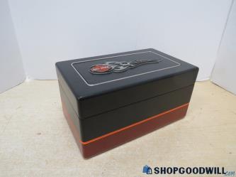 2005 Hallmark Harley Davidson Wooden Valet Jewelry Box (B52B)