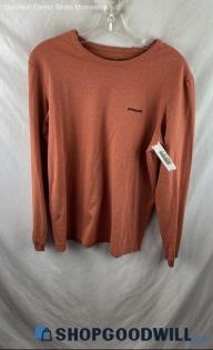Patagonia Men's Heather Burnt Orange Pullover Sweatshirt - Sz M