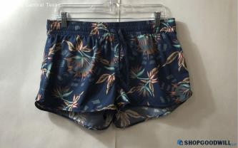 Size L Women Patagonia Blue Floral Shorts