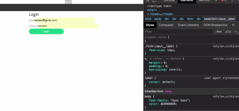 How to Style Form Fields Components in React